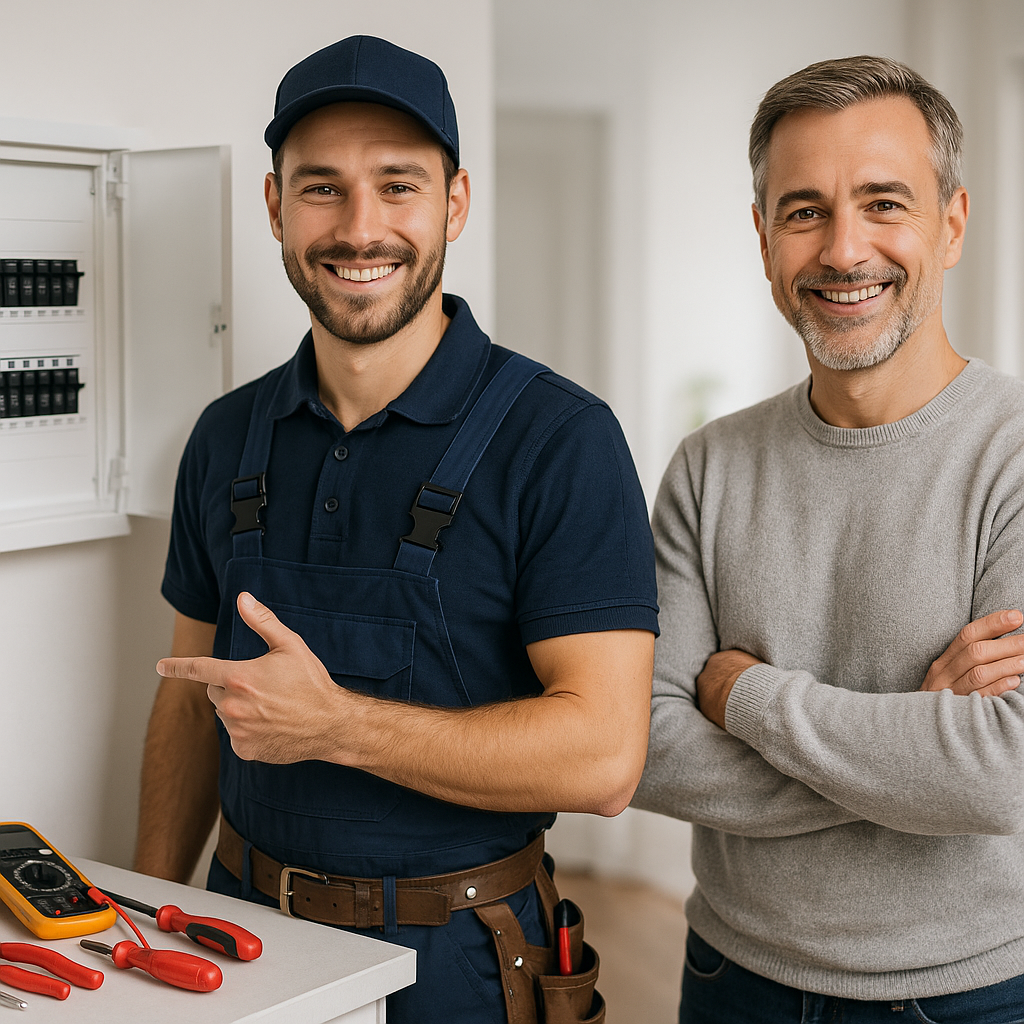 Trabajo profesional de Electricista Demo Caballito